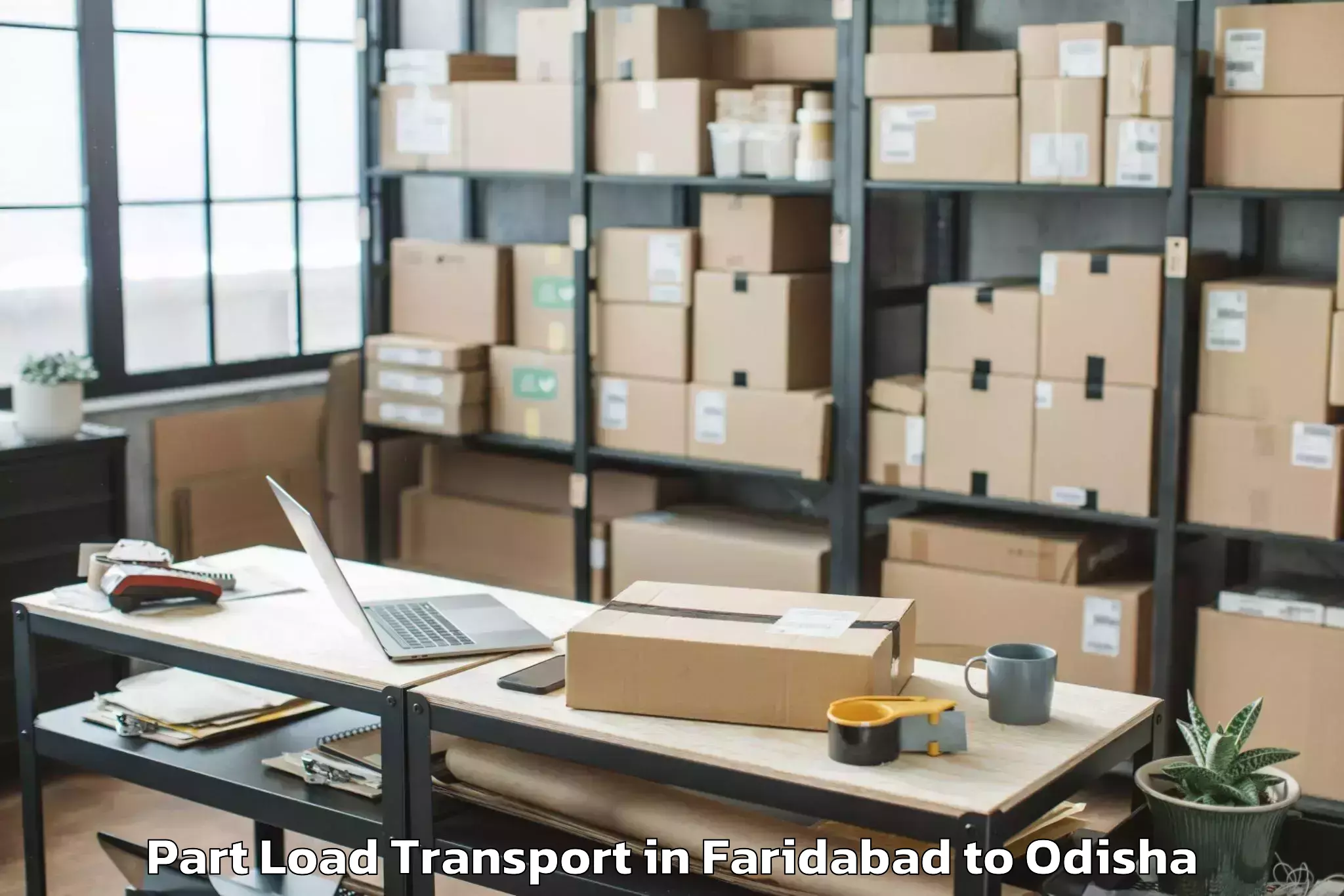 Reliable Faridabad to Chatrapur Part Load Transport